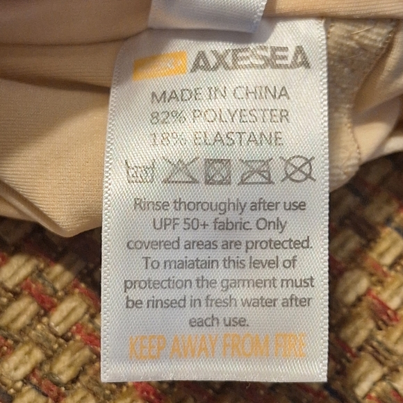 Axesea Tropical Print Women's One Piece Full Coverage Swimsuit - Picture 8 of 14